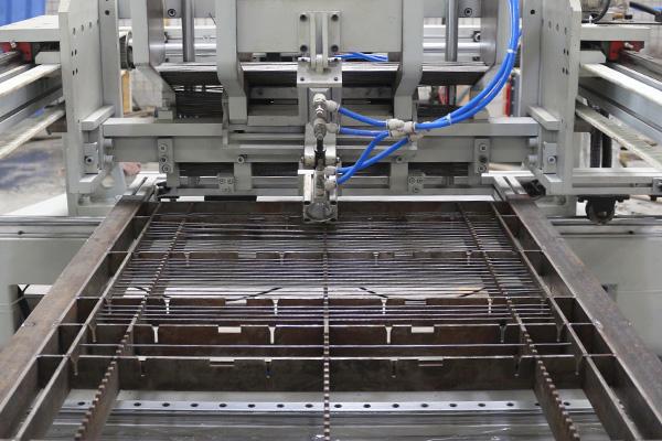 HWASHI αυτόματη συρματόπλεγμα πίνακα κλουβί συγκόλληση κατασκευής μηχανής γραμμής για συγκολλημένο συρματόπλεγμα 3