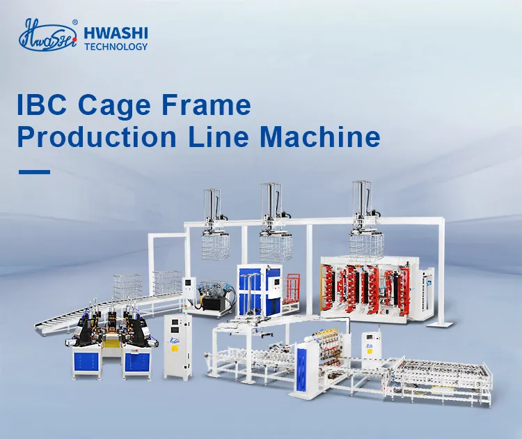 Ηλεκτρονική γραμμή παραγωγής IBC Grid Cage Frame, πλήρως αυτόματη γραμμή δοκιμής διαρροής μηχανής δεξαμενής IBC 1
