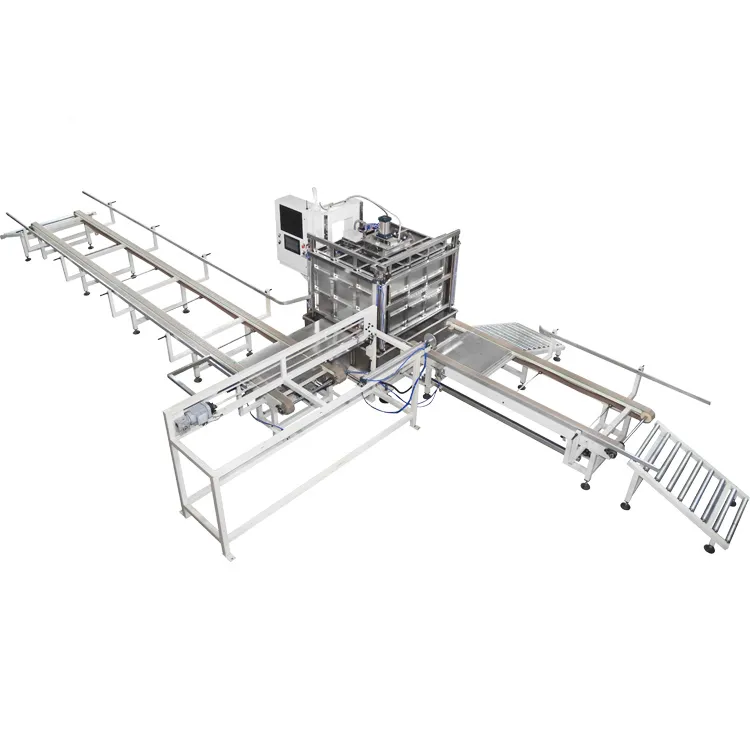 Ηλεκτρονική γραμμή παραγωγής IBC Grid Cage Frame, πλήρως αυτόματη γραμμή δοκιμής διαρροής μηχανής δεξαμενής IBC 0