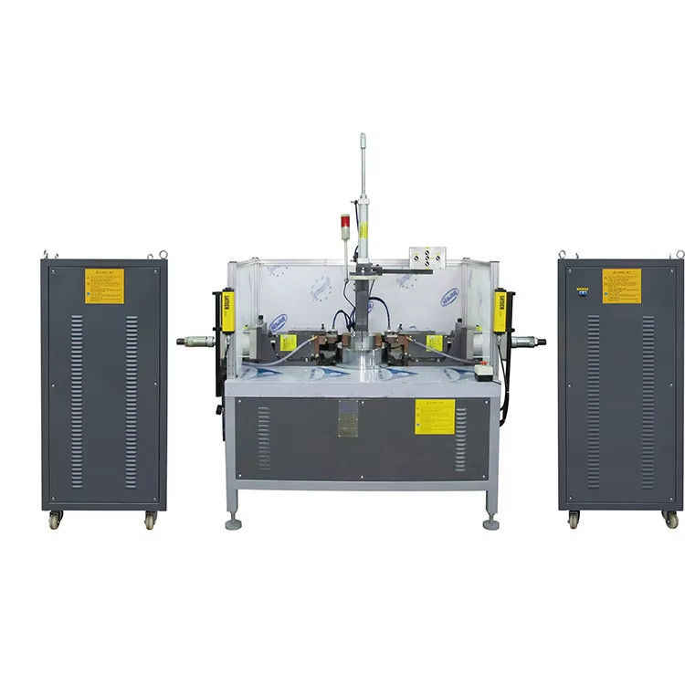 HWASHI 20KVA Χάλυβα από ανοξείδωτο χάλυβα Κρατηγός κατσαρόλας και αυτιά Οριζόντια μηχανή συγκόλλησης οπίσθιας βούρτσας