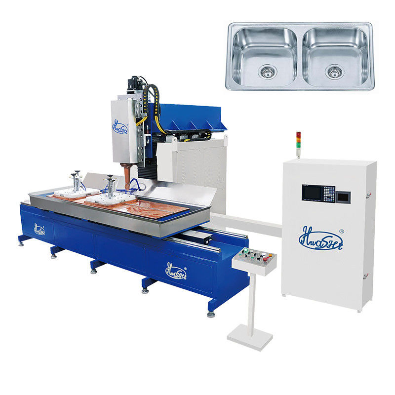 Hwashi αυτόματη 304 ανοξείδωτου χάλυβα νεροχύτη Rolling Seam συγκόλληση μηχανή CNC νεροχύτη συγκόλληση μηχανή/Undermount νεροχύτη κουζίνας