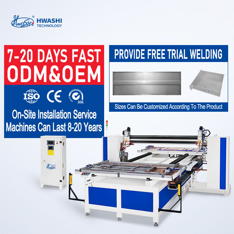 Η Hwashi αυτόματη μηχανή συγκόλλησης με 6-16 ανεξάρτητα ελεγχόμενες κεφαλές συγκόλλησης, σύστημα ελέγχου που βασίζεται σε PLC και τροφοδοσία ηλεκτρικής ενέργειας από μετατροπέα IGBT