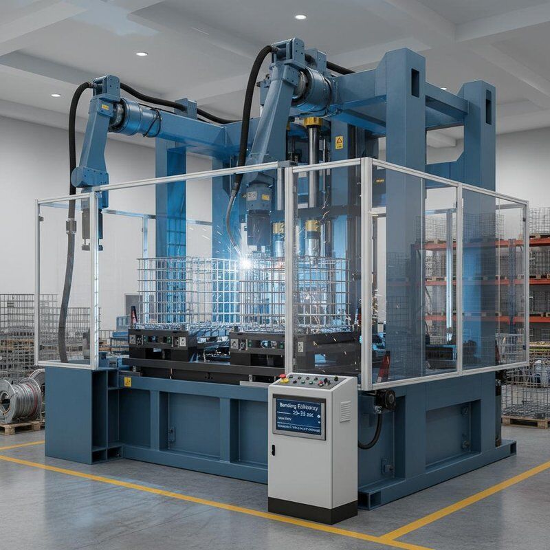 Αποτελεσματικότητα κάμψης 20-25sec IBC Tote Cage Επεξεργαστή συγκόλλησης τάση 380V βελτιστοποιημένη σύμφωνα με τις απαιτήσεις των προϊόντων σας